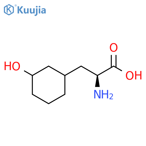 (2S)-2-amino-3-(3-hydroxycyclohexyl)propanoic acid structure