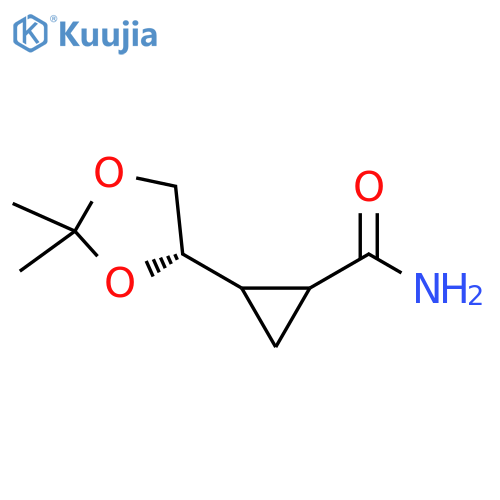 Cyclopropanecarboxamide, 2-[(4S)-2,2-dimethyl-1,3-dioxolan-4-yl]- structure