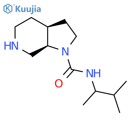 rac-(3aR,7aS)-N-(3-methylbutan-2-yl)-octahydro-1H-pyrrolo[2,3-c]pyridine-1-carboxamide structure