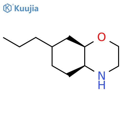 rac-(4aR,8aS)-7-propyl-octahydro-2H-1,4-benzoxazine structure