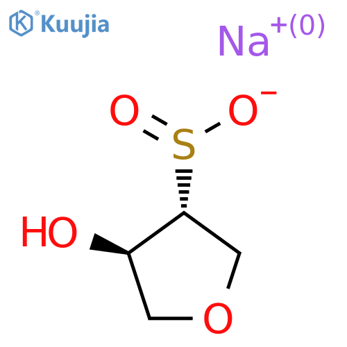 rac-sodium (3R,4R)-4-hydroxyoxolane-3-sulfinate structure