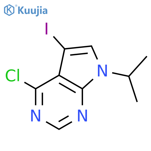 4-chloro-5-iodo-7-isopropyl-pyrrolo[2,3-d]pyrimidine structure
