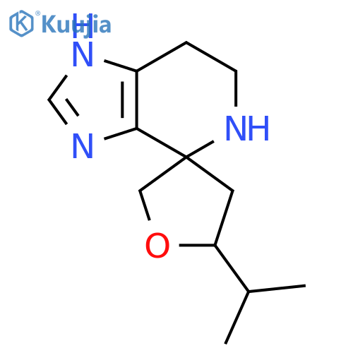 5'-(propan-2-yl)-3,5,6,7-tetrahydrospiroimidazo4,5-cpyridine-4,3'-oxolane structure