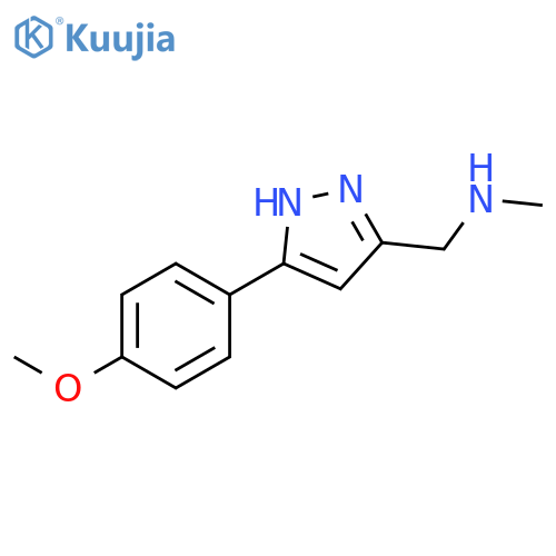 1H-Pyrazole-3-methanamine, 5-(4-methoxyphenyl)-N-methyl- structure
