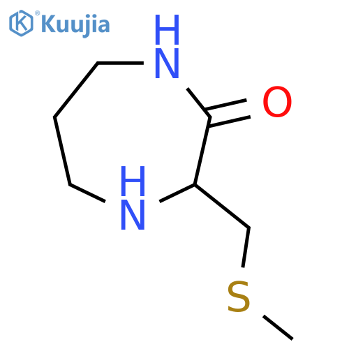 3-[(Methylsulfanyl)methyl]-1,4-diazepan-2-one structure