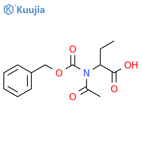 Butanoic acid, 2-[acetyl[(phenylmethoxy)carbonyl]amino]- structure