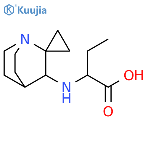 Butanoic acid, 2-(spiro[1-azabicyclo[2.2.2]octane-2,1'-cyclopropan]-3-ylamino)- structure