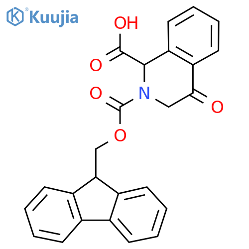 2-{[(9H-fluoren-9-yl)methoxy]carbonyl}-4-oxo-1,2,3,4-tetrahydroisoquinoline-1-carboxylic acid structure