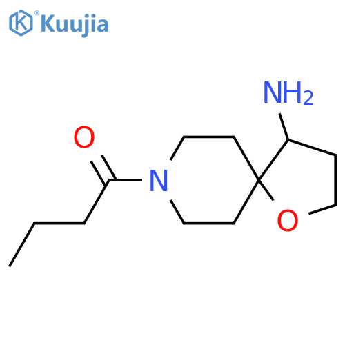 1-{4-amino-1-oxa-8-azaspiro4.5decan-8-yl}butan-1-one structure