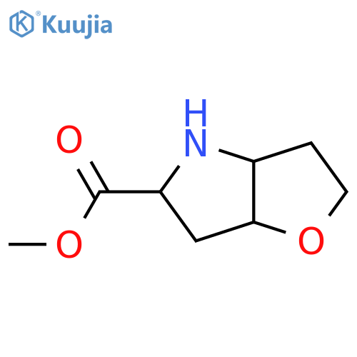 methyl hexahydro-2H-furo[3,2-b]pyrrole-5-carboxylate structure