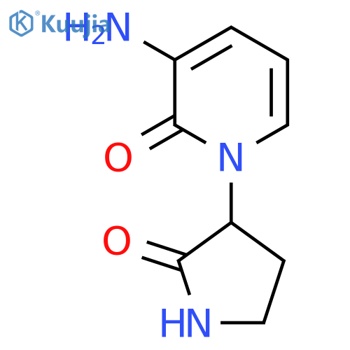3-amino-1-(2-oxopyrrolidin-3-yl)-1,2-dihydropyridin-2-one structure