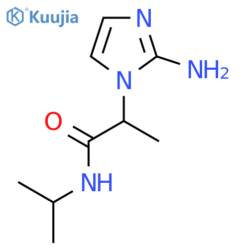 2-(2-amino-1H-imidazol-1-yl)-N-(propan-2-yl)propanamide structure