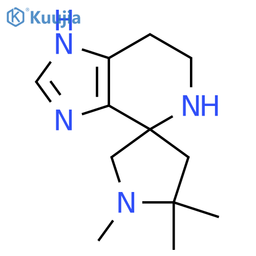 1',5',5'-trimethyl-3,5,6,7-tetrahydrospiroimidazo4,5-cpyridine-4,3'-pyrrolidine structure