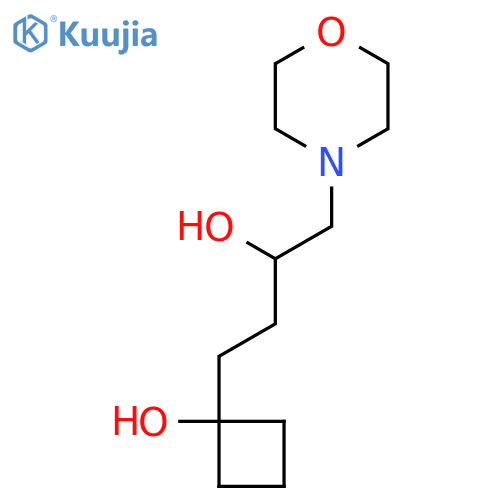 4-Morpholineethanol, α-[2-(1-hydroxycyclobutyl)ethyl]- structure