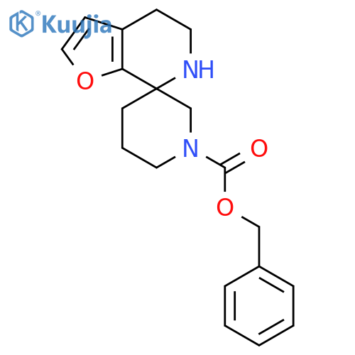 benzyl 5,6-dihydro-4H-spirofuro2,3-cpyridine-7,3'-piperidine-1'-carboxylate structure