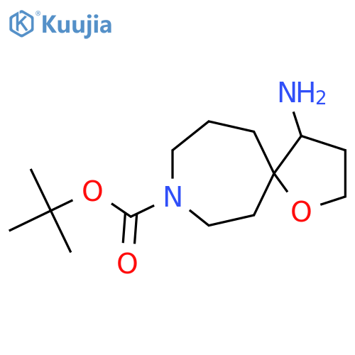 Tert-butyl 4-amino-1-oxa-8-azaspiro[4.6]undecane-8-carboxylate structure
