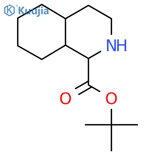Tert-butyl decahydroisoquinoline-1-carboxylate structure