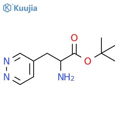 4-Pyridazinepropanoic acid, α-amino-, 1,1-dimethylethyl ester structure