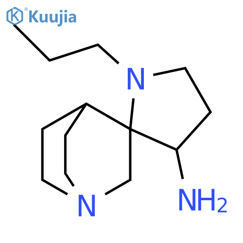 Spiro[1-azabicyclo[2.2.2]octane-3,2'-pyrrolidin]-3'-amine, 1'-propyl- structure