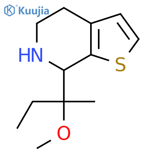 7-(2-methoxybutan-2-yl)-4H,5H,6H,7H-thieno2,3-cpyridine structure