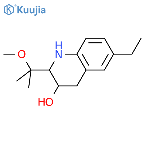 6-Ethyl-2-(2-methoxypropan-2-yl)-1,2,3,4-tetrahydroquinolin-3-ol structure