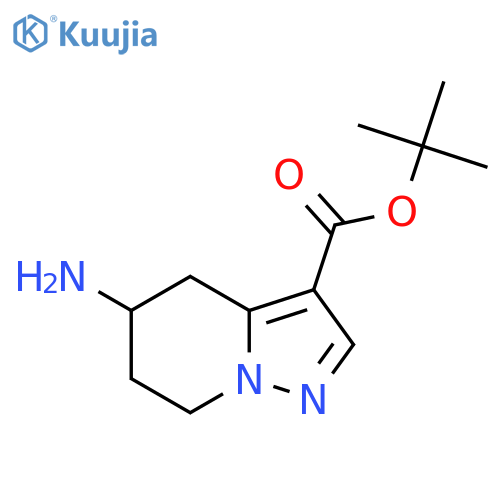 tert-butyl 5-amino-4H,5H,6H,7H-pyrazolo[1,5-a]pyridine-3-carboxylate structure