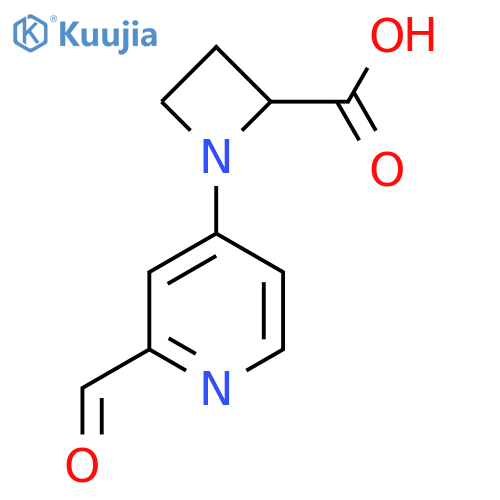 1-(2-formylpyridin-4-yl)azetidine-2-carboxylic acid structure