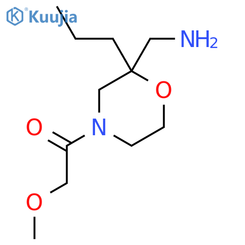 1-[2-(Aminomethyl)-2-propylmorpholin-4-yl]-2-methoxyethan-1-one structure