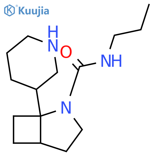 2-Azabicyclo[3.2.0]heptane-2-carboxamide, 1-(3-piperidinyl)-N-propyl- structure