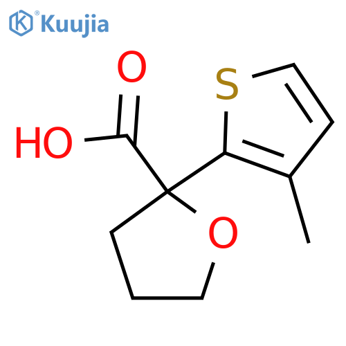 2-(3-methylthiophen-2-yl)oxolane-2-carboxylic acid structure