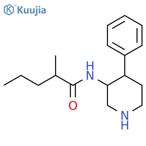 Pentanamide, 2-methyl-N-(4-phenyl-3-piperidinyl)- structure