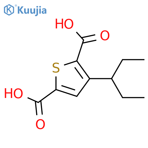 3-(Pentan-3-yl)thiophene-2,5-dicarboxylic acid structure
