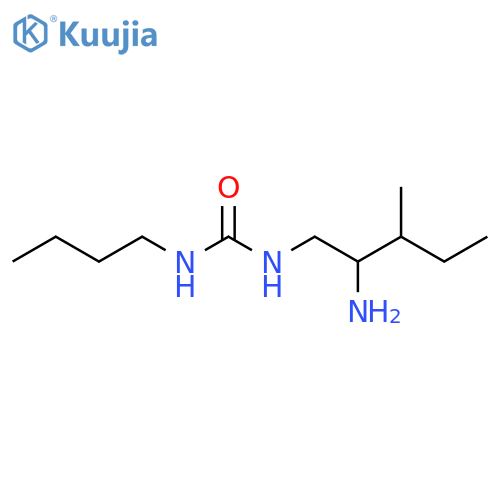 3-(2-amino-3-methylpentyl)-1-butylurea structure