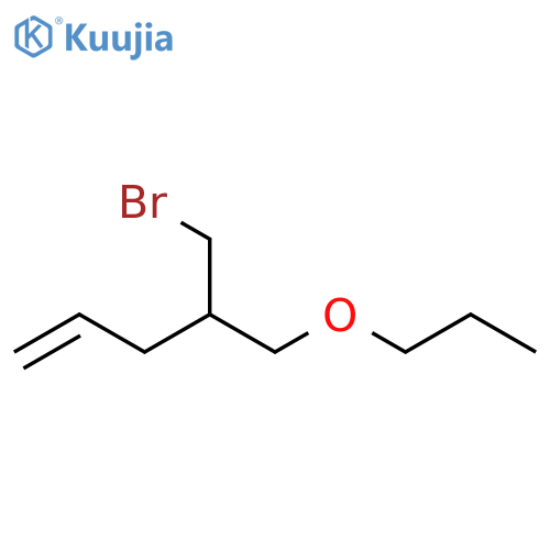 1-Pentene, 4-(bromomethyl)-5-propoxy- structure