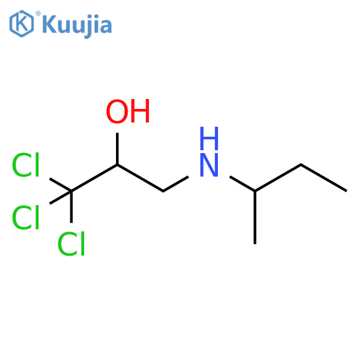 2-Propanol, 1,1,1-trichloro-3-[(1-methylpropyl)amino]- structure