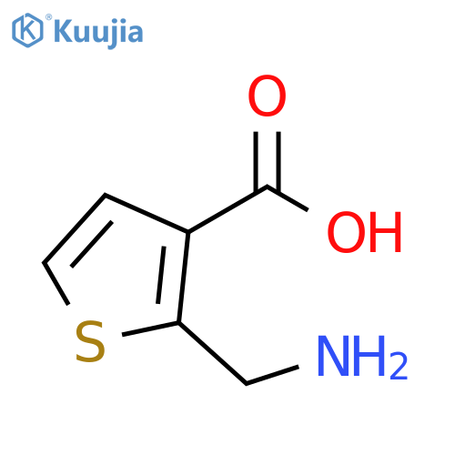 3-Thiophenecarboxylic acid, 2-(aminomethyl)- structure