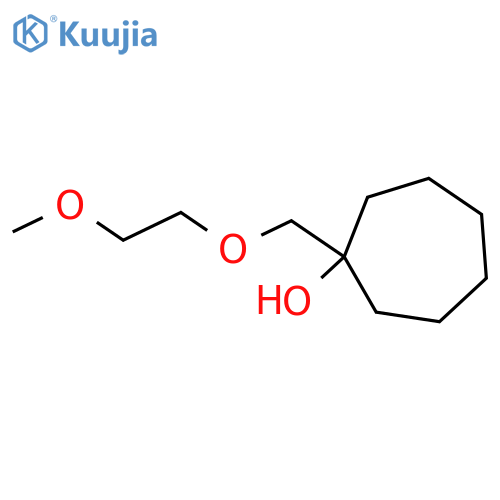 1-(2-methoxyethoxy)methylcycloheptan-1-ol structure
