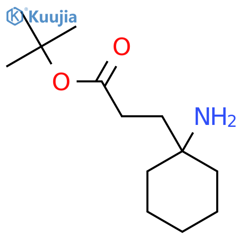 Tert-butyl 3-(1-aminocyclohexyl)propanoate structure