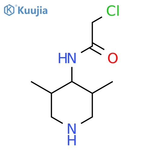 2-chloro-N-(3,5-dimethylpiperidin-4-yl)acetamide structure