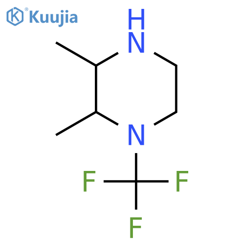 2,3-Dimethyl-1-(trifluoromethyl)piperazine structure