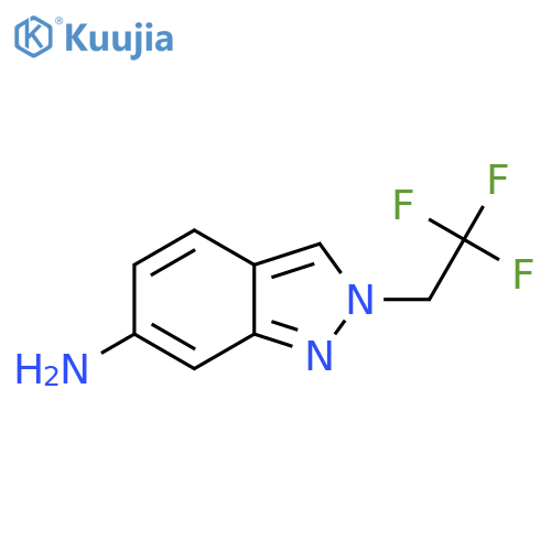 2-(2,2,2-trifluoroethyl)-2H-indazol-6-amine structure