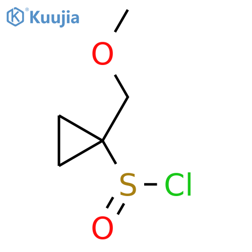 1-(Methoxymethyl)cyclopropane-1-sulfinyl chloride structure