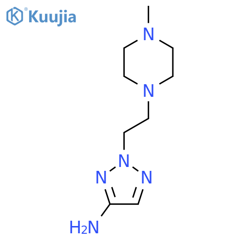 2-2-(4-methylpiperazin-1-yl)ethyl-2H-1,2,3-triazol-4-amine structure