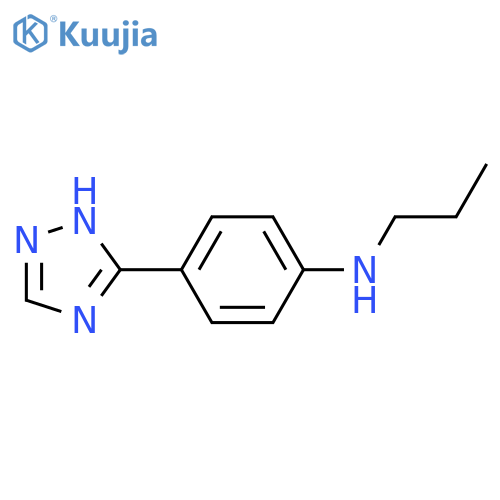 N-propyl-4-(4H-1,2,4-triazol-3-yl)aniline structure