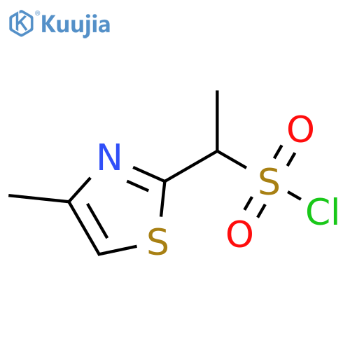 2-Thiazolemethanesulfonyl chloride, α,4-dimethyl- structure