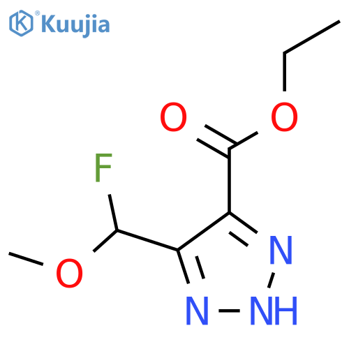 ethyl 5-[fluoro(methoxy)methyl]-2H-triazole-4-carboxylate structure
