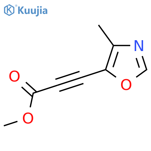 Methyl 3-(4-methyl-1,3-oxazol-5-yl)prop-2-ynoate structure