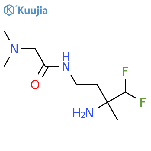 N-(3-amino-4,4-difluoro-3-methylbutyl)-2-(dimethylamino)acetamide structure