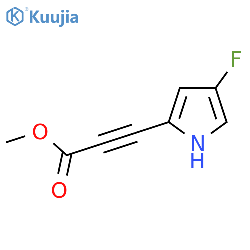 2-Propynoic acid, 3-(4-fluoro-1H-pyrrol-2-yl)-, methyl ester structure