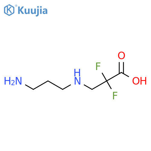 3-(3-Aminopropylamino)-2,2-difluoropropanoic acid structure
